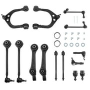 New 14-Piece Kit - - Both Front Upper Control Arm & Ball Joints, Lower Ball Joints,Inner And Outer Tie Rods,Sway Bar Links For Dodge For Challenger For Chrysler