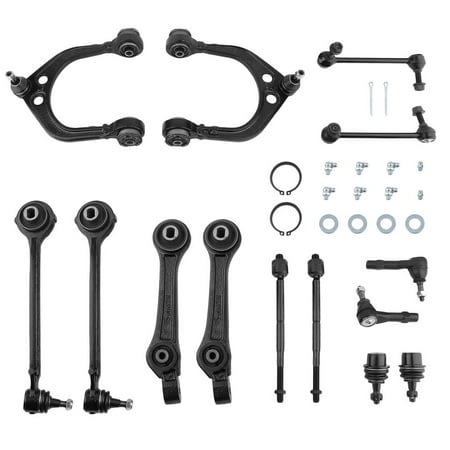 New 14-Piece Kit - - Both Front Upper Control Arm & Ball Joints, Lower Ball Joints,Inner And Outer Tie Rods,Sway Bar Links For Dodge For Challenger For Chrysler