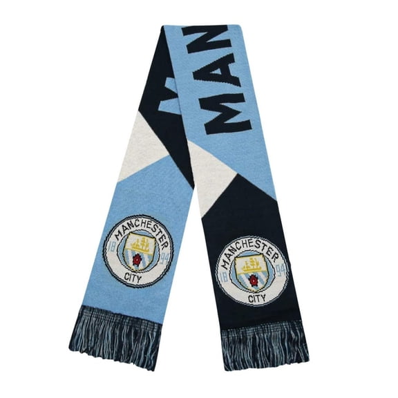Icon Sports Official Manchester City FC Soccer Scarf - MC16SC Light Blue