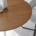thumbnail image 7 of 40 Inch Dining Table, Walnut White, Wood, Metal, Mid Century Kitchen Cafe Bistro Hospitality Restaurant, Modern Contemporary HB34693, 7 of 7