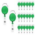 thumbnail image 1 of Soportes Retráctiles Porta Credenciales Fushing CarabinerBadgeReels20PGreen Pack 20 Unidades con Mosquetón, 1 of 5