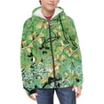 thumbnail image 3 of chaqlin Green Camo Hunting Hoodies for Boys Girls 8-10 Long Sleeve Hooded Jacket Kids Full-Zip Hooded Sweatshirt Causal Sports Jackets with Pocket, 3 of 7
