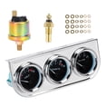 thumbnail image 1 of ESTINK 52mm Car Gauges,M10x1 52mm 3 In 1 Car Gauge Water Temperature ＋ Oil Pressure ＋ Voltage Combination Instrument For Auto Modification,Auto General Instrument, 1 of 8