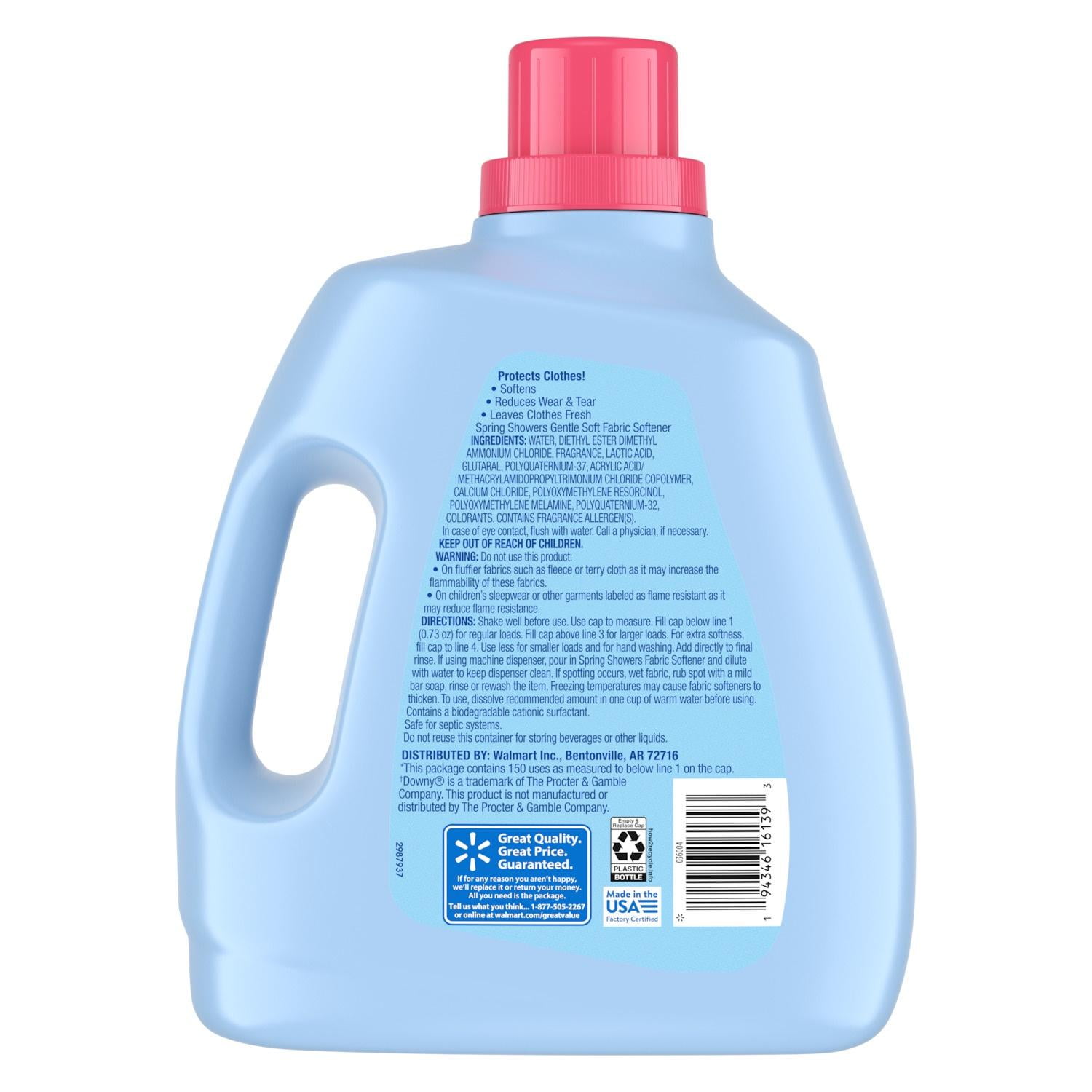 Great Value - Brandclub - Great Value Gentle Soft Fabric Softener 