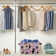 thumbnail image 4 of Storage Bins with Handle Fabric Organizer Basket Foldable Box 1 Pack Seahorse Coral Seashells 14.2x10.2x8.3, 4 of 8