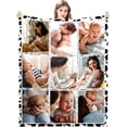 thumbnail image 3 of Personalised Blanket,Custom Blanket With Text 1-9 Photo, Personalised Blankets for Adults,Personalised Photo Blanket for Mother's Day,Customised Gifts for Mum,Dad,Boyfriend,Girlfriend,Friends, 3 of 6