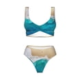 thumbnail image 4 of Daiia Beach Women's Bikini Set Two Piece Swimsuit High Waisted Bikini Adjustable Straps Bikini Perfect for Beach, Pool, and Summer Vacation-XX-Large, 4 of 9