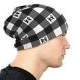 thumbnail image 6 of DouZhe Beanie Hats for Men and Women, Cartoon Pet Dog Checked Patterns Adult Unisex Knit Hat Winter Warm Skull Cap, 6 of 7