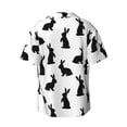 thumbnail image 2 of Wukai Black Rabbit Men's Casual Short-Sleeve Button Down Shirt - Lightweight Summer Dress Shirt for Daily Wear-3X-Large, 2 of 7