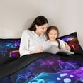 thumbnail image 5 of Teen Gaming Bedding Sets Full with Comforter,Duvet Insert,Lightweight 3 Pcs, 5 of 7