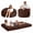Brown, variant on 5ft Faux Fur Convertible Bean Bag Bed, Giant Bean Bag Chair with Removable Washable Cover, Large Lazy Floor Sofa with Side Pocket for Living Room, Bedroom, Dorm, Brown