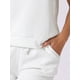 thumbnail image 5 of INSPIRAR CHIC Conjuntos de Ropa de Casa para Mujeres, Camisetas de Manga Corta y Pantalones Cortos con Bolsillos, Conjuntos de Pijamas a Juego L Blanco, 5 of 6