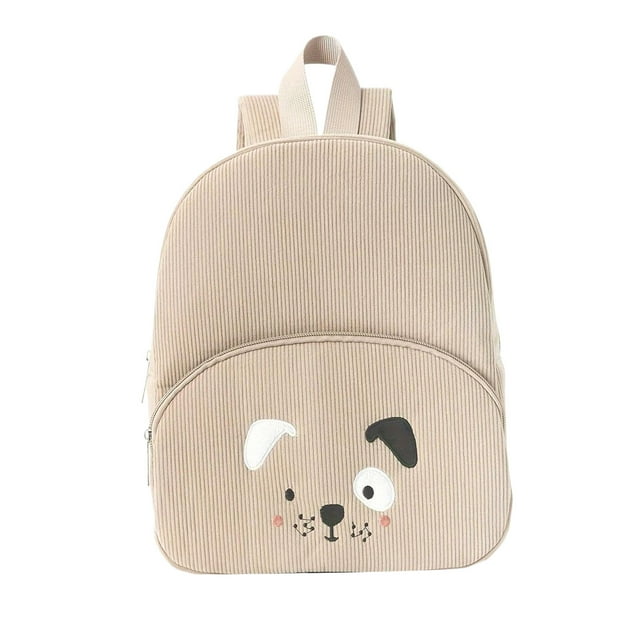 tamizeot Baby Elementary Backpack Cute And Practical Bag For Kids Shelter Girl Elementary School Backpack Khaki dog
