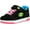 Black / Neon Multi, variant on Heelys Unisex Casual and Dress Shoes Ankle-High Synthetic Fashion Sneaker, Black and White, Size 4