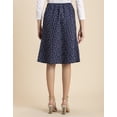 thumbnail image 4 of Moomaya Printed A-Line Skirt For Women, Elastic Waist Midi Length Formal Look Skirt, 4 of 8