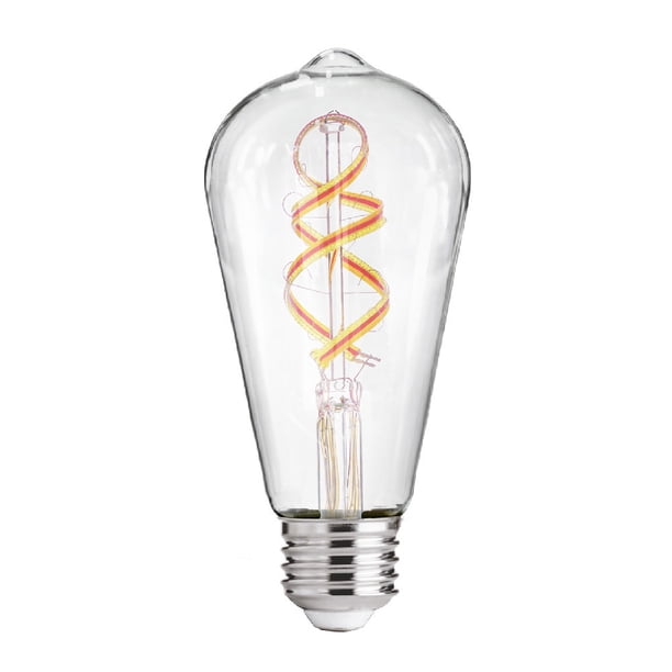 Foco Vintage LED Inteligente Luz RGB + Cálida Base E27 Atenuable Compatible con App móvil y Asistentes de voz Tecnolite