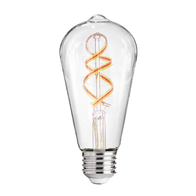 Foco Vintage LED Inteligente Luz RGB + Cálida Base E27 Atenuable Compatible con App móvil y Asistentes de voz Tecnolite