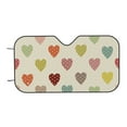 thumbnail image 7 of Balery Heart Polka Dot Print Car Windshield Sun Shade,Windshield Sunshade for Car Pickup Truck SUV Accessories-Small, 7 of 7