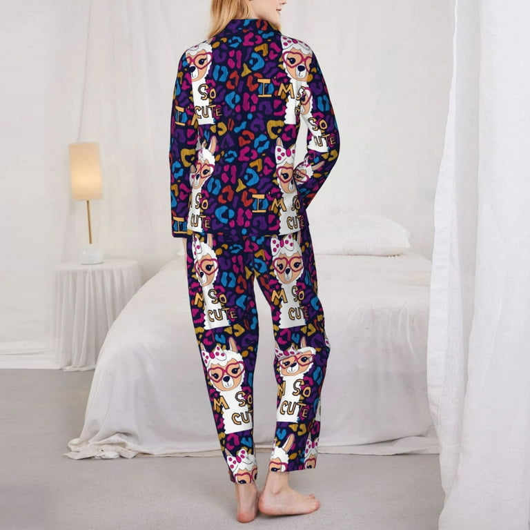 Llama print pajamas hotsell