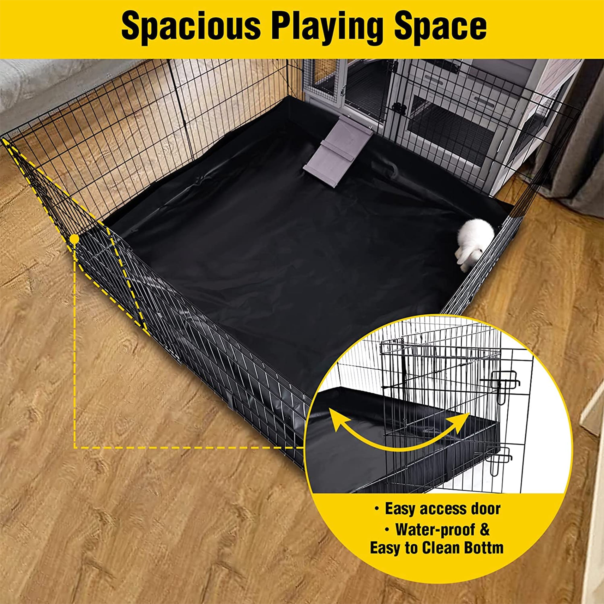 Aivituvin Pet Playpen, Small Animal Playpen for Rabbits Hamsters Guinea Pigs Cage Exercise Pen and Enclosure Waterproof