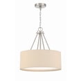 thumbnail image 5 of Craftmade Duke 3 Light 18" Drum Shade Pendant, Brushed Polished Nickel, 56593-BNK, 5 of 6