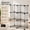 Black, variant on 6-Cube Wire Grid Storage Organizer, 12 x 12-Inch Modular Cube Shelves, White Metal Frame for Home Office