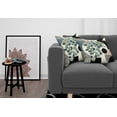 thumbnail image 3 of Ambesonne Eucalyptus Leaves Throw Pillow Cover 2 Pack, Cold Mid Century, 16", Black Blue Grey and Green, 3 of 7
