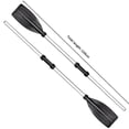 thumbnail image 2 of 2 Pcs Aluminum Alloy Detachable Float Afloat Oars Fitting Boat Rafting Paddle Canoe Oar Boat Paddle, 2 of 5