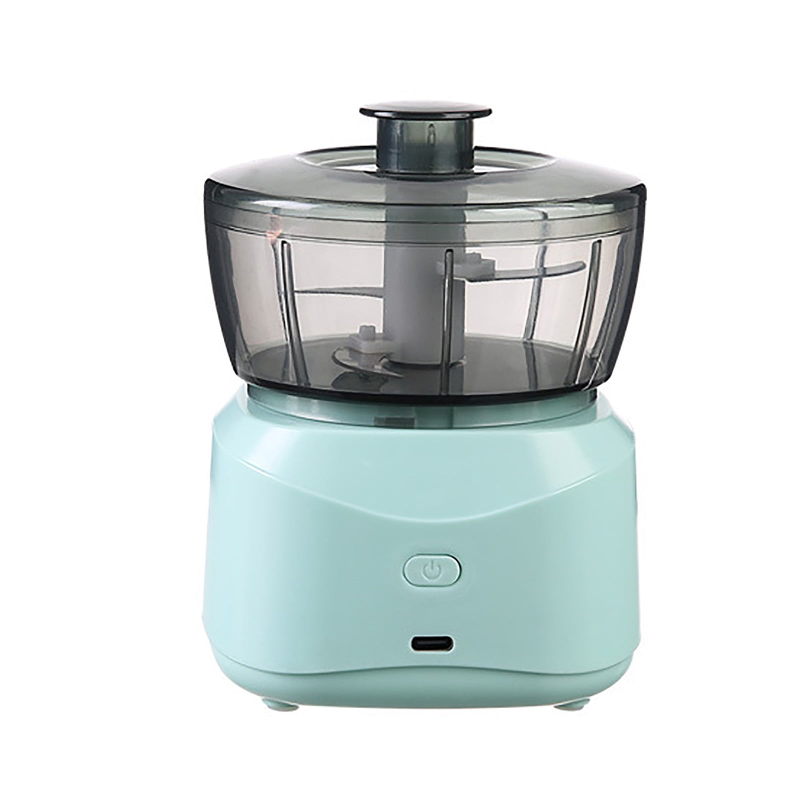 Food Processors Meat Grinder, 3.9x5.3inch Mini Electric Chopper, 1200mAh Large Capacity Battery, Strong Power, Multi-Purpose Food Blender for Minced Garlic, Ginger, Chili , Minced Meat(Blue)