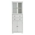 thumbnail image 5 of S-HOME 67" Tall Kitchen Storage Cabinet In Chic White Finish Featuring Doors Shelves And Spacious Design, 5 of 12