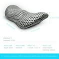 thumbnail image 3 of Memory Foam Lumbar Pillow For Low Back Pain Relief, Ergonomic Streamline Lumbar, 3 of 5