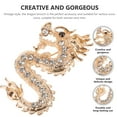 thumbnail image 3 of Nestingho Dragón Dorado Delicado Estilo Vintage Para Abrigo Suéter Accesorio Fiesta, 3 of 7