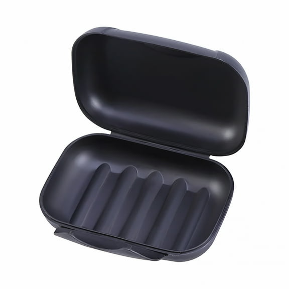 ACDANC Black Practical Soap Container with Lock for Convenient Soap Storage and Travel