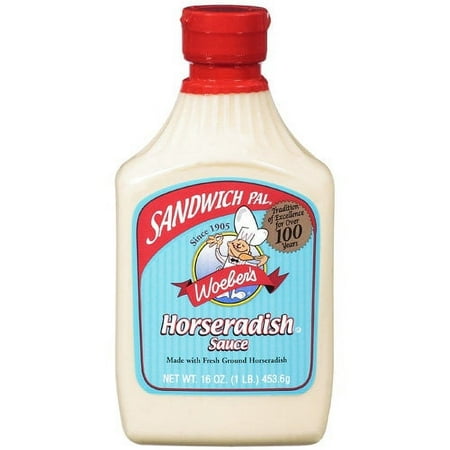 Woeber s Sandwich Pal Horseradish Sauce 16 oz Squeeze Bottle