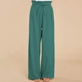 thumbnail image 3 of Pantalones Casuales De Mujer, Pantalones Largos De Pierna Ancha Para Mujer Para La Vida Diaria ANGGREK Verde XXL, 3 of 5