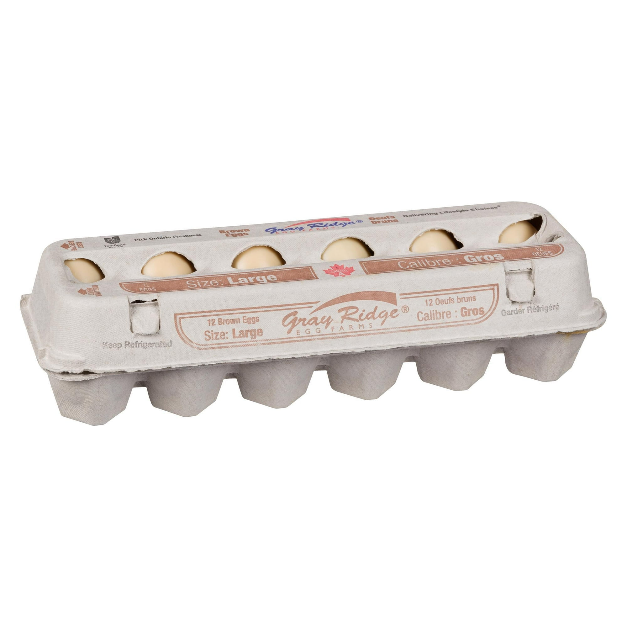 Gray Ridge Large Brown Eggs, 12 Count