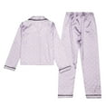 thumbnail image 4 of Kids Silk Pajamas Girls 5T Kids Girls Pajama Set Silky PJS Button-Down Sleepwear Nightwear Loungewear Clothes Set Gifts Girls Pajamas Set 100% Cotton PJ Set, 4 of 7