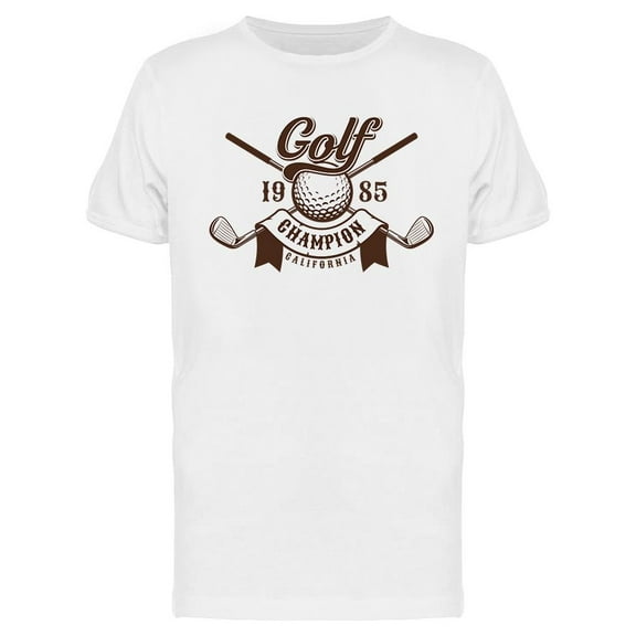 Golf Champion Retro Style T-Shirt Men -Image by Shutterstock, Male 3X-Large