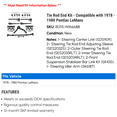 thumbnail image 2 of Tie Rod End Kit - Compatible with 1978 - 1980 Pontiac LeMans 1979, 2 of 2