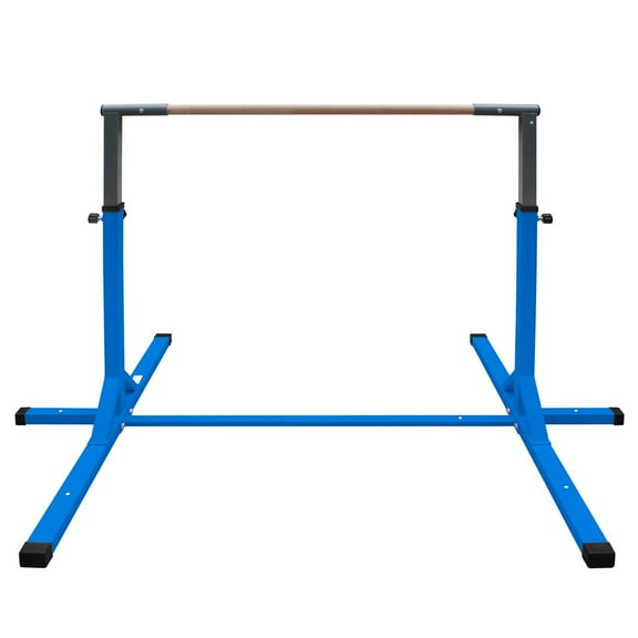 Adjustable Gymnastics Bar for Kids, Junior Training Kip Bar with 35" to 60" Height Range, Home Gym Equipment for Ages 3