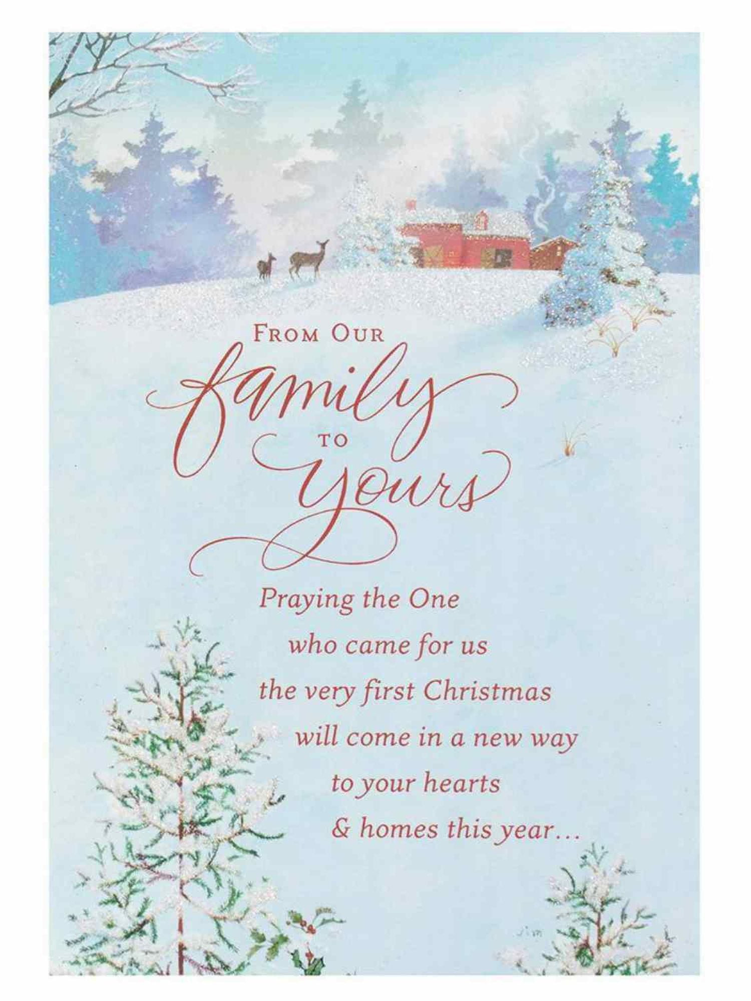 From Our Family to Yours Christian Christmas Cards God of Hope Romans 15:13 - Walmart.com