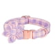 thumbnail image 1 of Collar de perro con correa de flores, Collar de perro de algodón ajustable, Collar seguro suave para mascotas, Collar de perro para niña, flor Ormromra CPB-US-YY358-2, 1 of 5