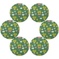 thumbnail image 3 of Cute Frog Round Placemats Washable Placemats Non-Slip Heat-Resistant Table Place Mats for Dining Kitchen Holiday Party Table Decoration 15.4"-6PCS Table Mat, 3 of 7