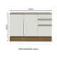 thumbnail image 2 of Mueble de Cocina 120 x 60 cm 2 Puertas y 3 Cajones (Sin Tablero) Glamy Madesa MB, 2 of 5