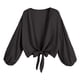 thumbnail image 4 of WILLBEST Traje de Baño Mujer 2 Piezas Traje de Baño de Manga Larga con Lazo Frontal para Mujer, Blusa Tipo Kimono para Cubrir, 4 of 4