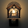thumbnail image 2 of Christmas Nativity Lasercut Night Light Plastic Swivel Plug 160163, 2 of 2
