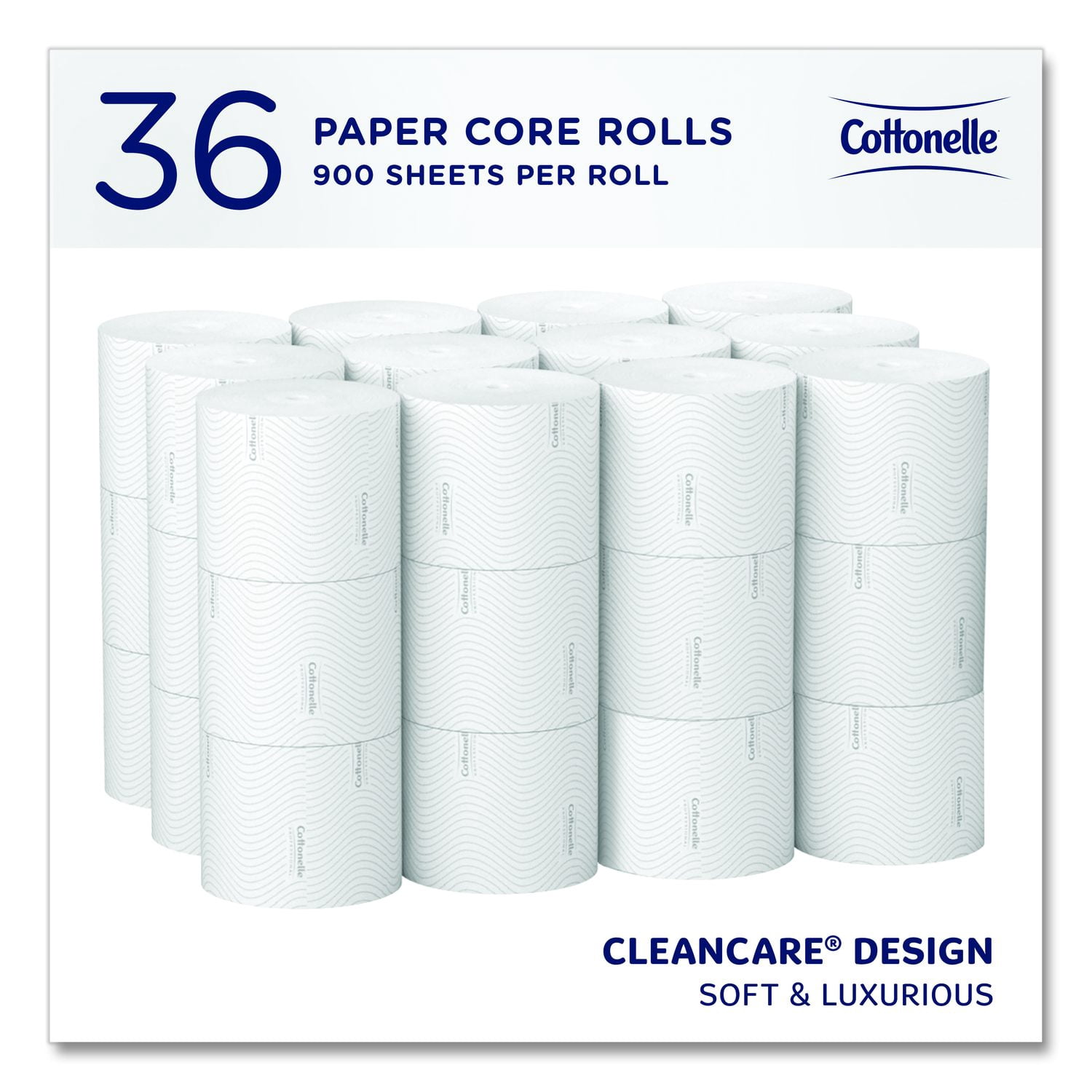 Cottonelle® Clean Care Bathroom Tissue, Septic Safe, 2-Ply, White, 900 Sheets/Roll, 36 Rolls/Carton