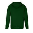 thumbnail image 3 of IYTR Men's Full Zip Up Hoodie Jacket with Zipper Pockets Sweatshirt Long Sleeve Hooded Coat Outwear Green S, 3 of 5