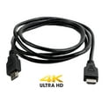 thumbnail image 2 of Paquete de 2 Cables Digital 1.4 HDMI 4K SatelliteSale Cordón Negro PVC 6 pies, 2 of 5