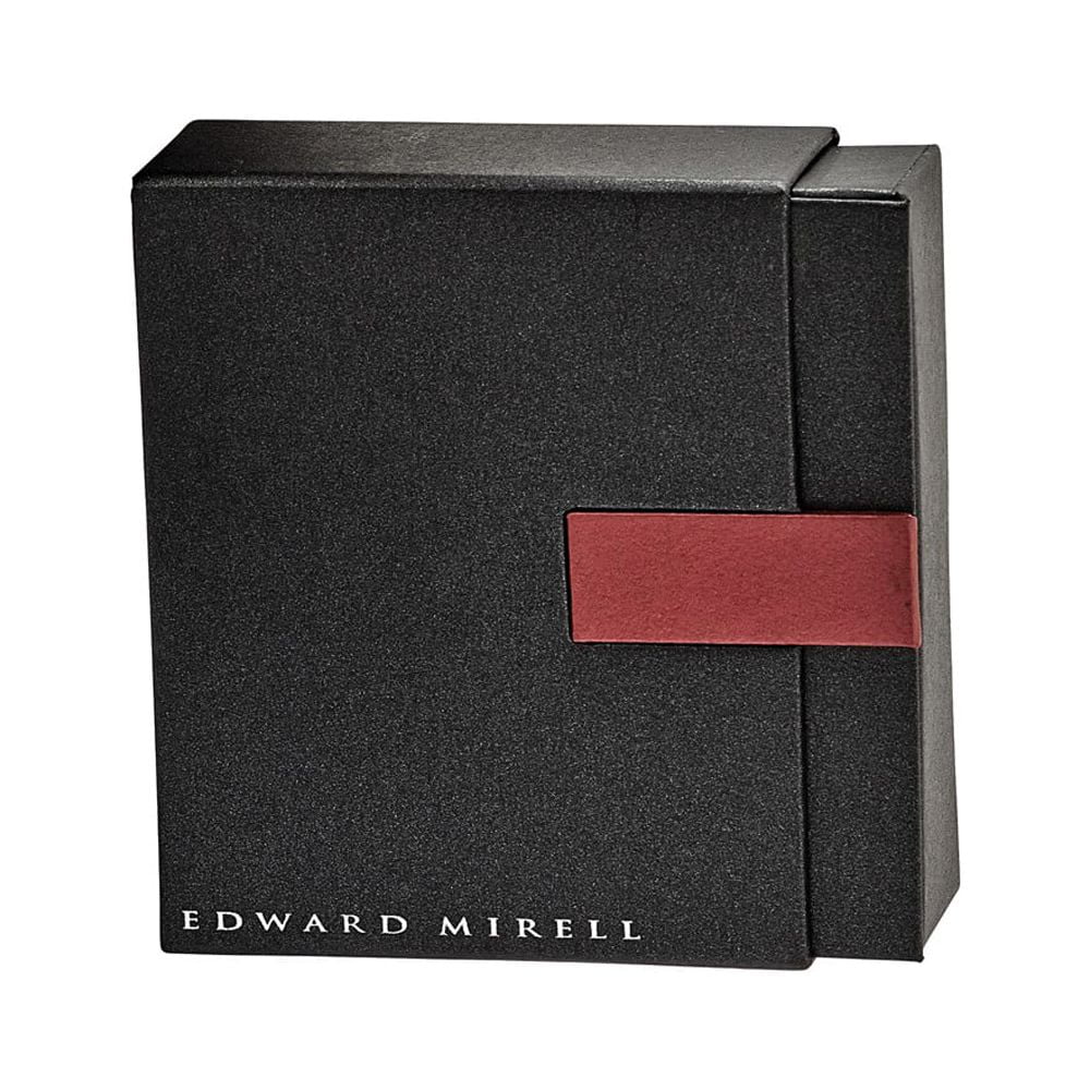 Grey Titanium necklace Cord & Leather Edward Mirell with Brown Insert Polished Ne